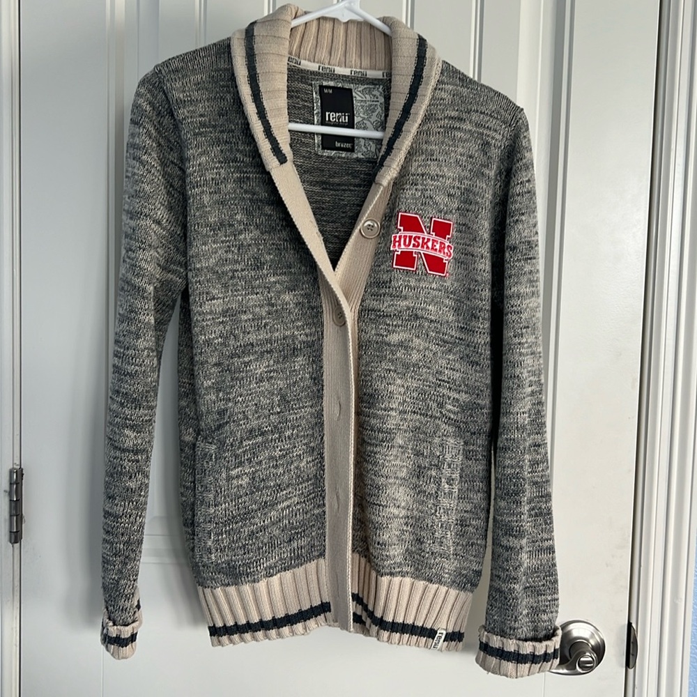Nebraska Huskers Ladies S BRUZER RENU CANADA Cardigan College Sweater size M